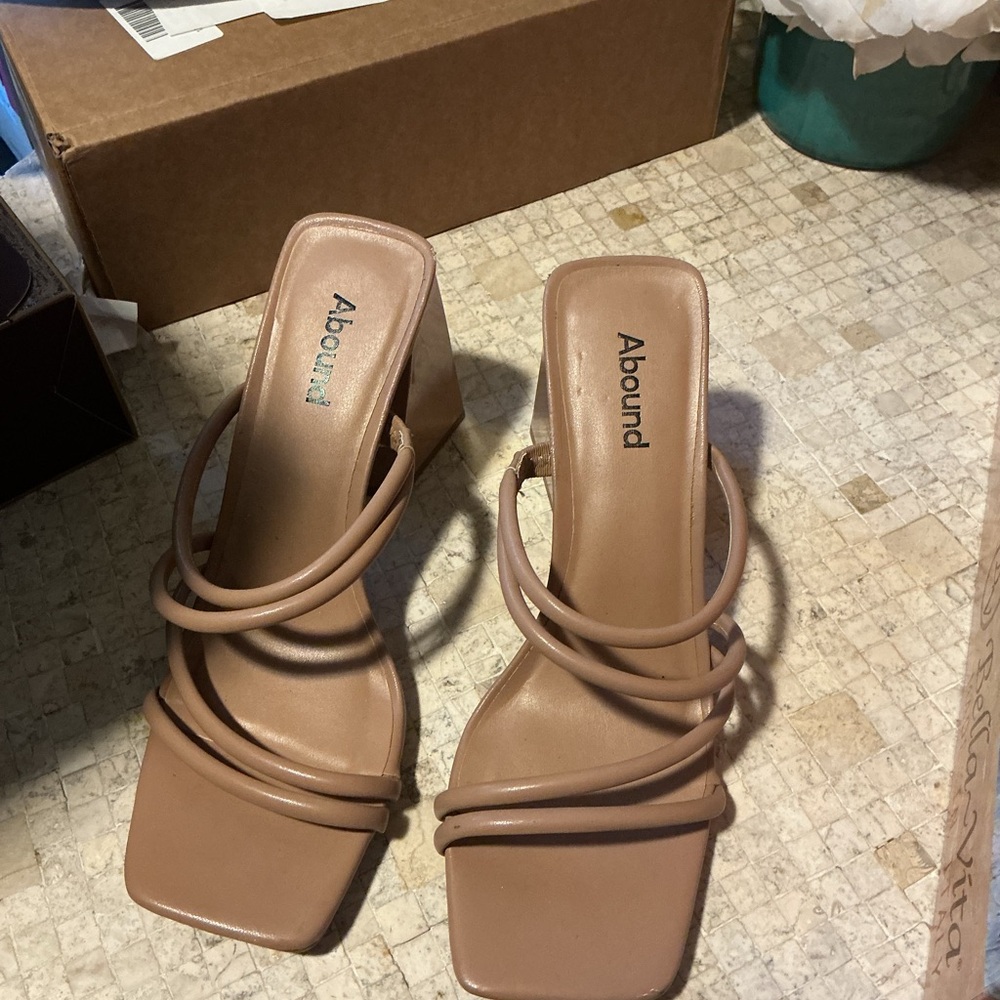 Abound Women's Brown Strappy Heels